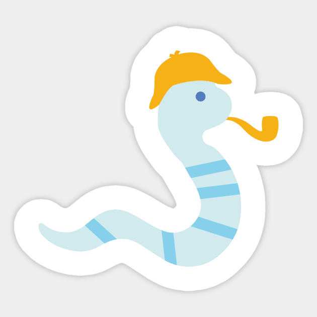 Snake by Lunii Sticker by LuniiTee